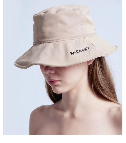 

fashion fisherman hat ladies summer thin style multi-color sunscreen hat, Blue;gray