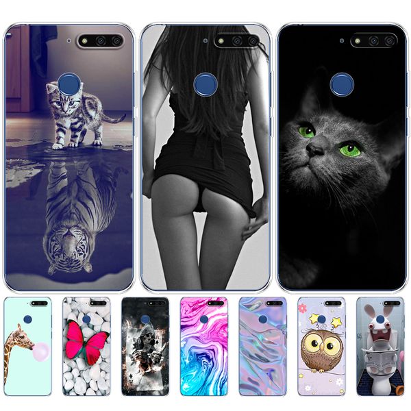 

case 5.7 " inch cases cover soft touch silicon tpu phone shell for huawei honor 7c aum-l41