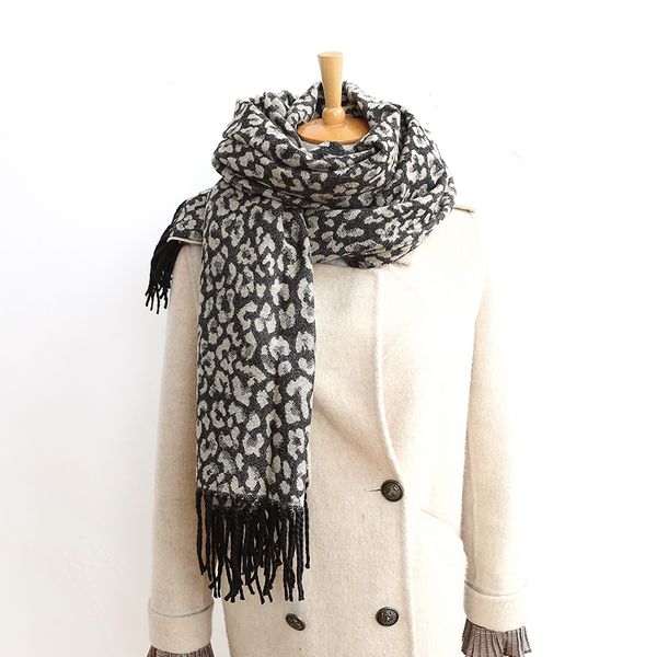 

2021 new brown femme women winter blanket scarf warm soft cashmere thicken long ladies tassel scarves poncho foulard cmgf, Blue;gray