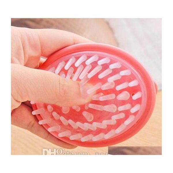 

1pcs wholesale shampoo washing hair massager brush massager hair brush with handle comb scalp shower body br sqccbq bdehair