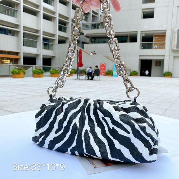 

роскошные сумки женские сумки конструктора zebra для печати женщин сумка кожа pu цепи дамы ручные сумки tote муфту