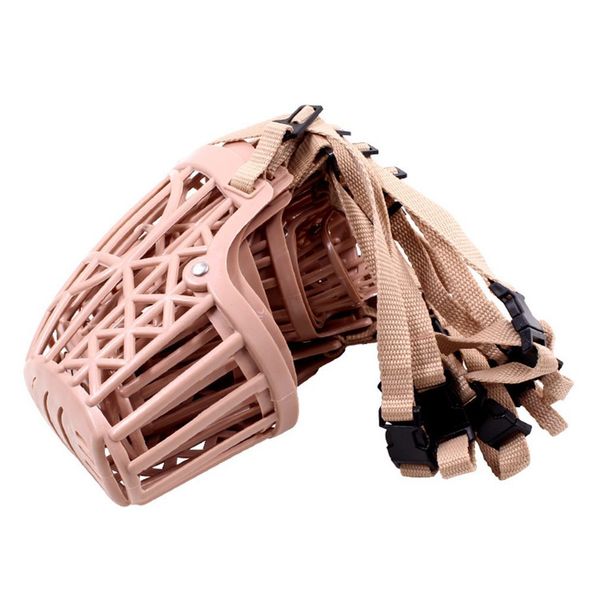 

sizes adjusting pet new 1pcs plastic 7 strong muzzle basket design anti-biting dog mouth mask for dogs cats