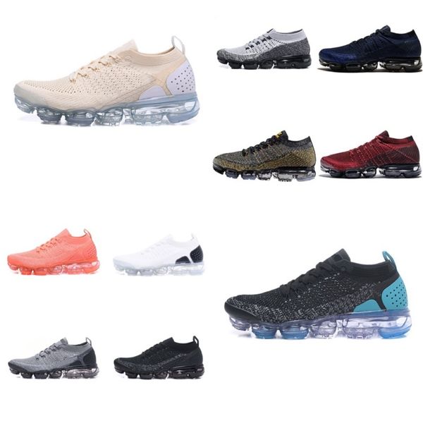 

2018 2019 shoes moc 2 laceless 2.0 triple designer mens women sneakers fly yellow knit sports cushion trainers zapatos