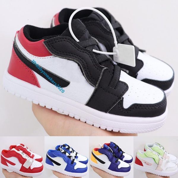 

low fashion 1s jumpman toddler 1 basketball shoes black toe royal yellow glow gym red white boys girls kids sneakers size 22-35