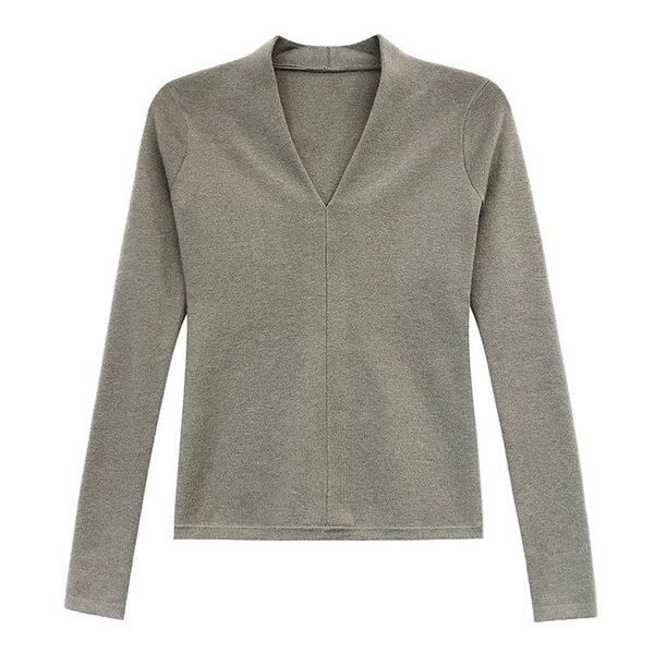 

brief narrow v neck sweater women slim knit pullovers s,,l, White;black