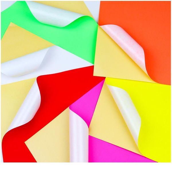 

100sheets a4 colorful blank adhesive sticker self adhesive a4 kraft paper for laser inkjet printer packaging label 11 se sqcafd