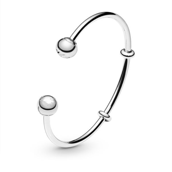 

100% 925 sterling silver sparkling cz bangle minimalist suitable for women to wear women female wedding jewelry, Black