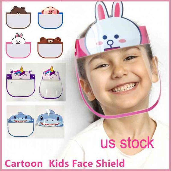 

factory cute 10 pcs kid cartoon transparent protective masks dustproof anti-fog full face shield anti dust windproof pet