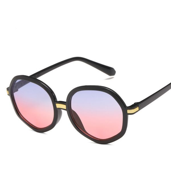 

2020 classic retro male and female sunglasses personalized all-match polygon sun glasses fashion versatile women's sunglasses, White;black