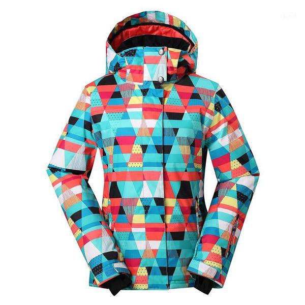 

skiing jackets outdoor ski suit ms. veneer clothing female l clothes to keep warm cold water repellent leisure triangle jacket1