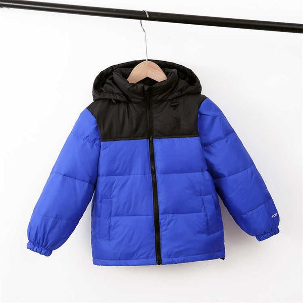 

big boys girls down coat great quality kids hooded cotton-padded parka coats child jackets children outwear boy jacket frozen, Blue;gray