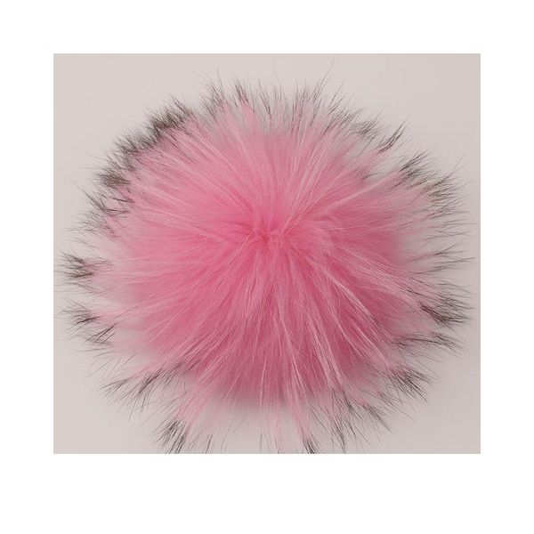 

big size 15cm diy real fox fur pompoms raccoon fur pom pom fur balls mink pompons for hats bags shoes qylidd