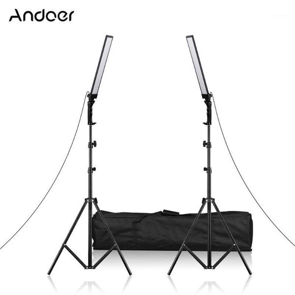 

flash heads andoer 60cm/23.6in handheld led lighting kit 90pcs 24w beads dimmable pography video light fill-in bar handheld1
