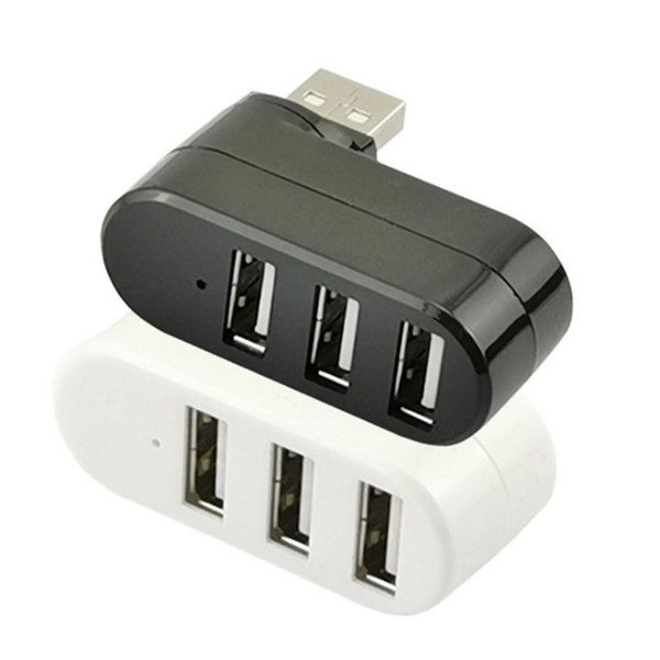 

hubs 3 port multi 2.0 usb hub high speed rotate splitter adapter for lapnotebook pc computer accessories