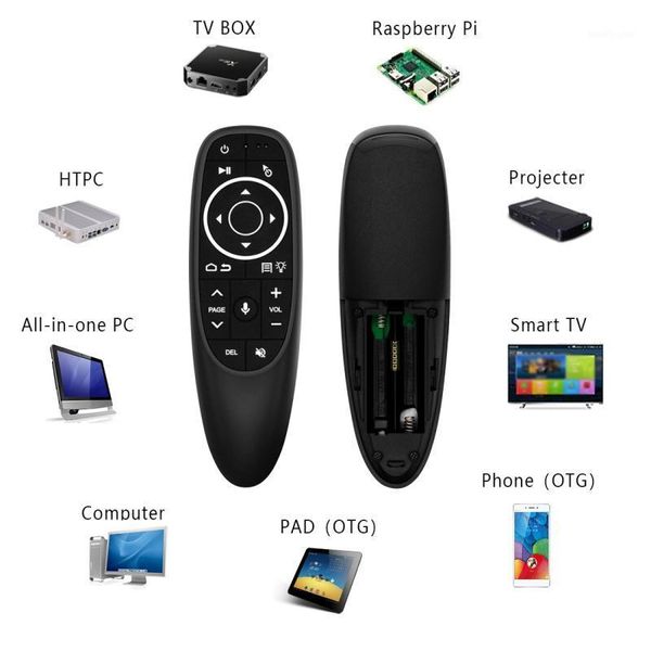 

remote controlers g10s pro air mouse voice control usb 2.4 g smart support six-axis gyro led backlight31