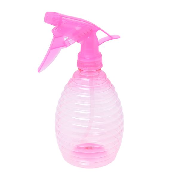 

500 ml pink round shaped empty bottle atomizer spray bottle plastic water spray