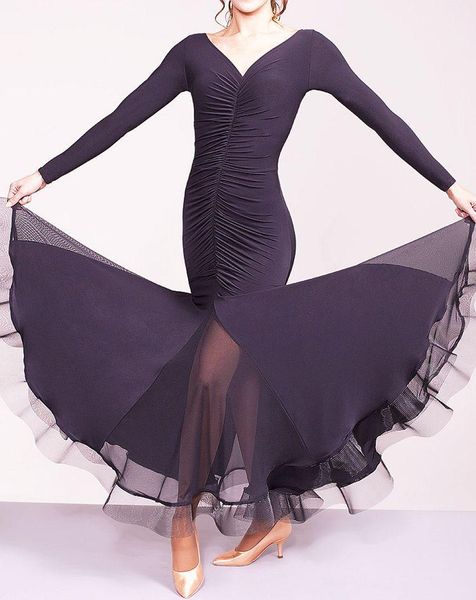 

ballroom dress modern dance costumes viennese waltz dress rumba foxtrot dance tango clothes ballroom practice wear1, Black;red