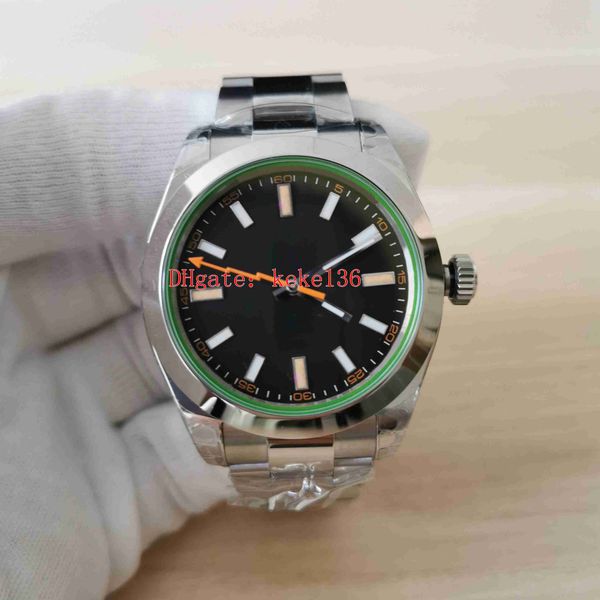 

elling bp watches 2813 movement 40mm 116400 116400gv-72400 sapphire 316l black dial luminescent mechanical automatic mens watch wristwatches, Slivery;brown