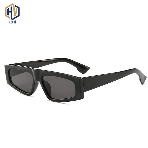 

sunglasses 2021 square flat-small glasses men retro brand design gradient leopard, White;black