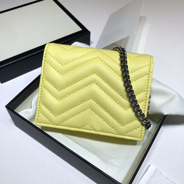 

2020 new classic fashion card bag ultra thin driver license credit card leather one shoulder messenger bag e016-2 leads the fashion front, Brown;gray