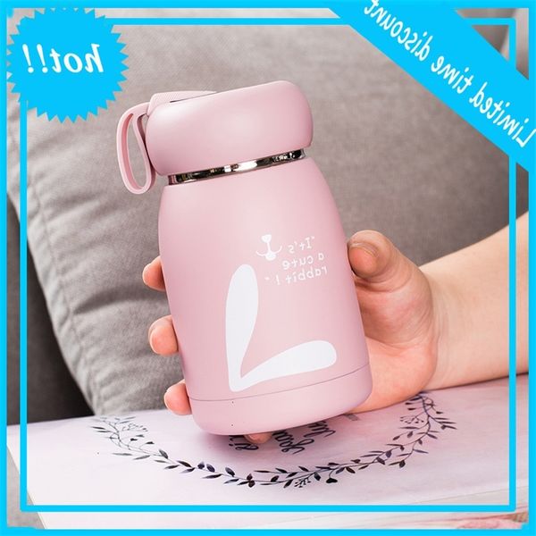 

mini thermos men's and women's portable 304 vacuum liner net red water cup creative lettering
