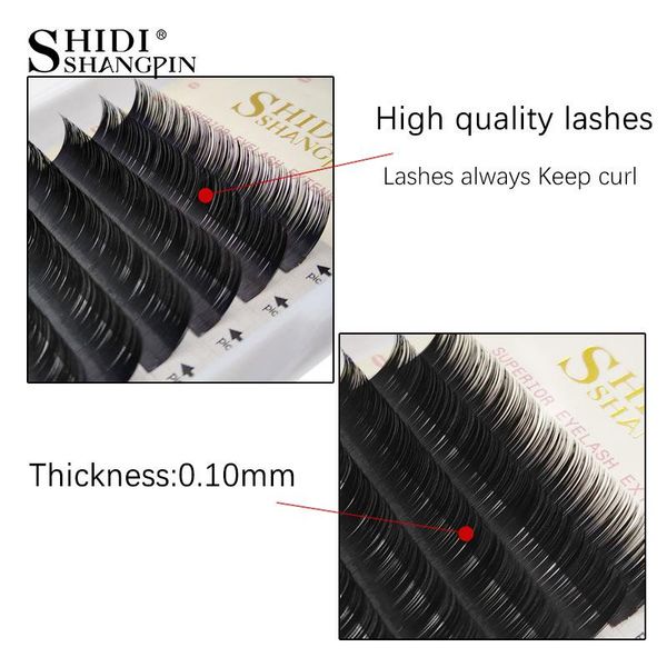 

shidishangpin 12 ряды индивидуальные ресницы extension поставки поддельный professional норка накладные ресницы удлинители lashes материалы