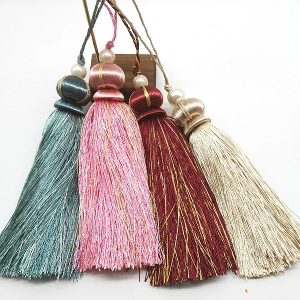 

euro style curtain tassels polyester big tassels 30cm silk tassels decorative diy for crafts curtain valance accessories h jllaal