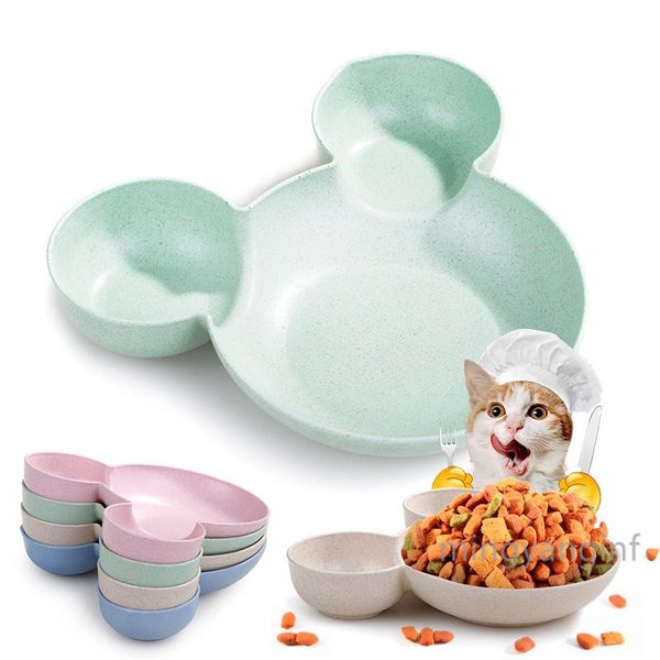 

wheat straw мультфильм pet pet посуда чаша для собак cat feeder посуда малый mudium корм ​​для собак купели my-inf0584