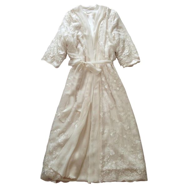 

silk sleeping robe + nightdress female winter thicken warm sleepwear bathrobes two-piece woman long nightgowns ds1121, Black;red