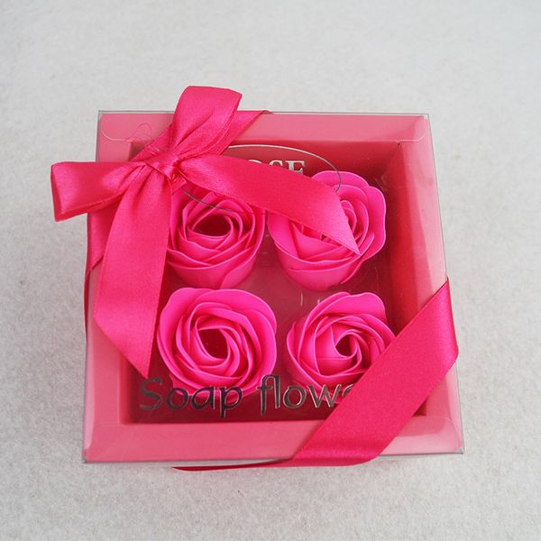 

4pcs valentines day gift for girlfriend rose flower soap wedding gifts for guests present bridesmaid gift party favors souvenirs