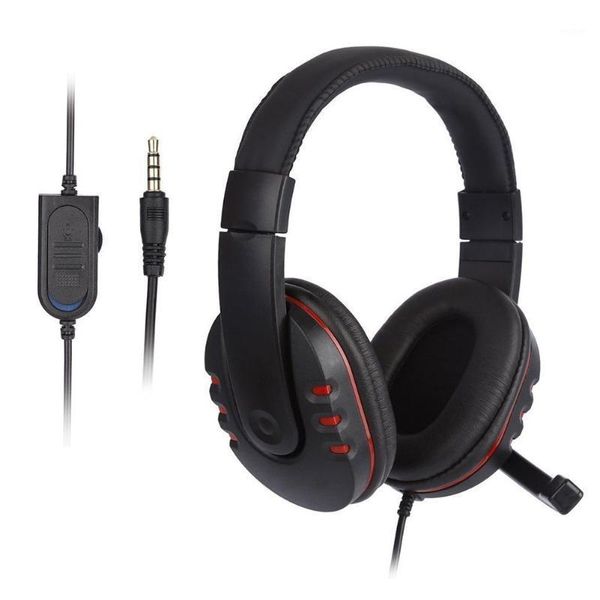 

computer pc headband headsets foldable headphones with mic 3.5mm wired1