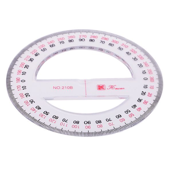 

360 градусов профессионального транспортир full circle линейка для рисования 10 cm