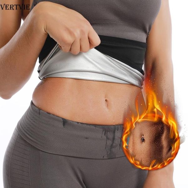 

vertvie women shaper slimming belt waist trainer corset modeling strap body shaper shapewear belt high waist t-shirt s-4xl, Gray;blue