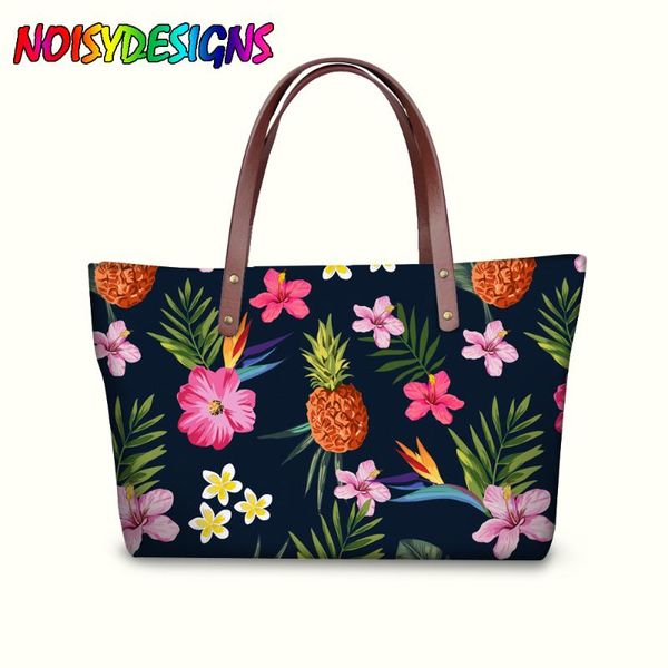 

noisydesigns bags for women watermelon pineapple flowers design women's shoulder bags fashion female handbags tote mujer