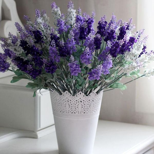 

decorative flowers & wreaths 1 bouquet artificial lavender festival party flower, wedding christmas home decal for bedroom