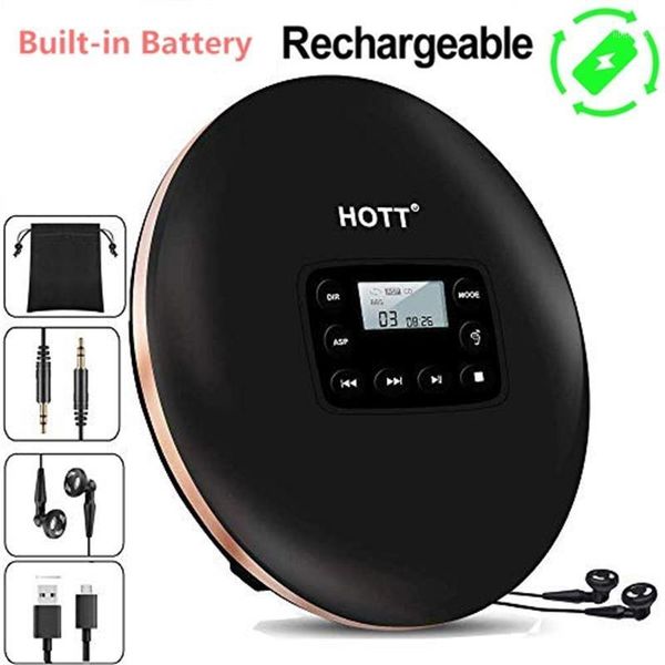 

rechargeable portable cd player personal player with lcd display, cd music walkman for kids &adults1