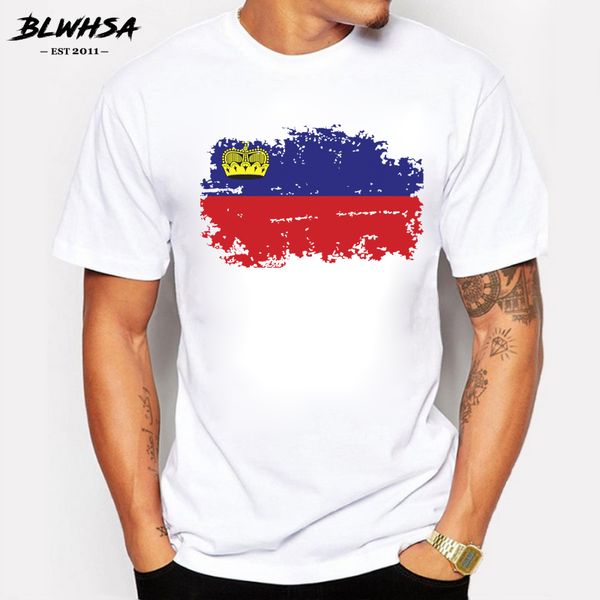 

blwhsa new liechtenstein flag t shirts men fashion short sleeve funny t-shirt nostalgia printing tees sport hooded sweatshirt hoodie