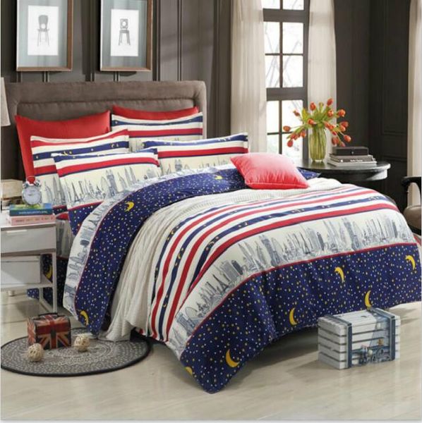 

bedding 100%cotton child fourpiece suit bed linen embroidered quilt cover fitted bed sheet fourpiece suit duvet cover