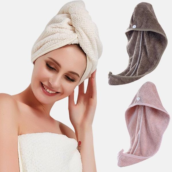 

magic microfiber hair quick drying dryer towel bath wrap hat quick cap turban dry headwear hair accessories hairband, Golden;silver
