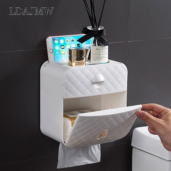 

tissue boxes & napkins wall-mounted box kitchen toilet mobile phone rack multi-function plastic waterproof storage accessories