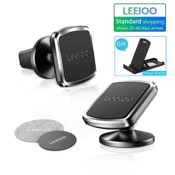 Leeioo Universal Car Blacket Magnetischer Autotelefonhalter GPS-Ständer Luftpaste für iPhone 6 7 8 X 11 Samsung Huawei Xiaomi OPPO VIVO