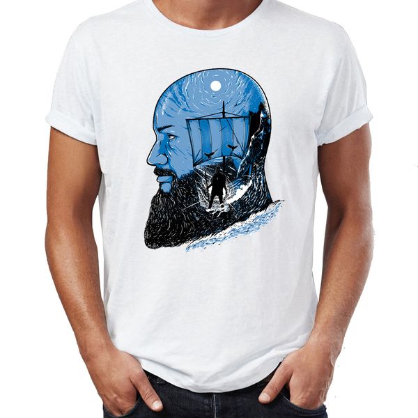 

мужская футболка викинги старец рагнар lothbrok king badass высокий tee спорт толстовка с капюшоном толстовка