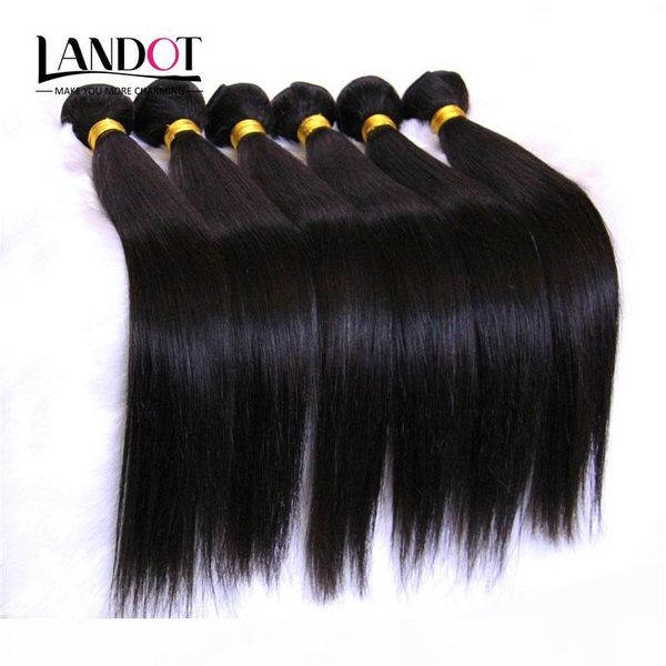 

unprocessed 8a peruvian malaysian indian brazilian straight virgin remy human hair weave extensions 10 bundles (1kg) natural black color
