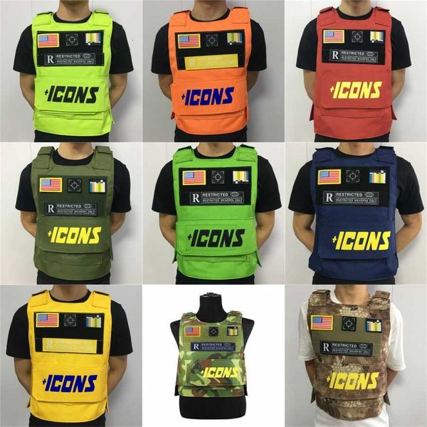 

k9 chest strap outdoor army fan tactical men clothes tactics molle men vest with accessory bag#380, Black;green