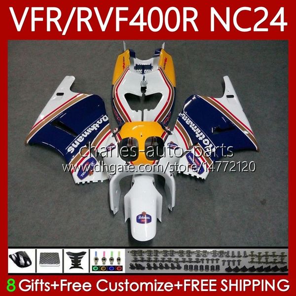 HONDA RVF400R VFR400 R ROTHANS MAVİ NC24 V4 VFR400R 87-88 için VÜCÜME 78NO.66 RVF VFR 400 RVF400 R 400RR 87 88 VFR400RR VFR 400R 1987 1988 Motosiklet Fairing