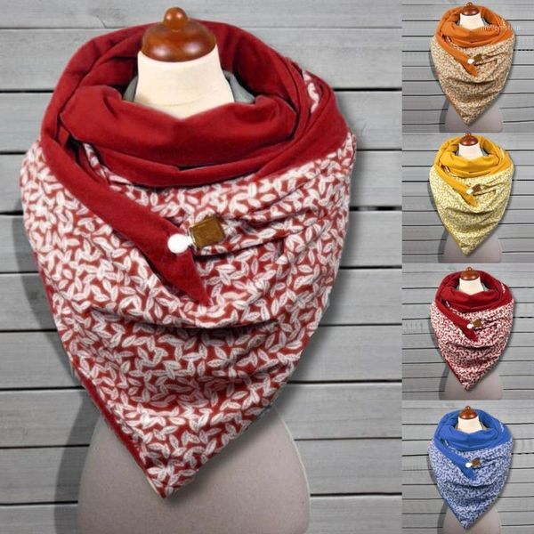 

#r40 foulard femme 2020 fashion women soild dot printing button soft wrap casual warm scarves shawls female scarf shawls1, Blue;gray