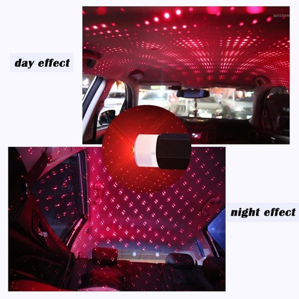 

vgetting car usb led roof star night car atmosphere star light colorful lamp interior decorative light adjustable multiple1