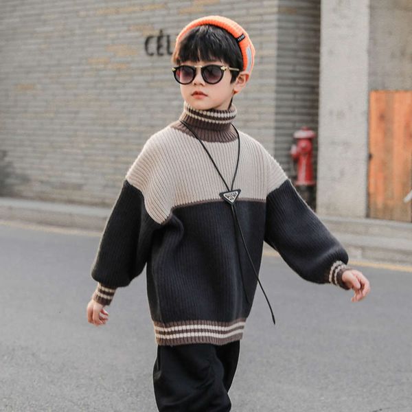 

collar, new boys' 2020 sweater, high foreign sle, china universi autumn and winter clothing, children's, Blue