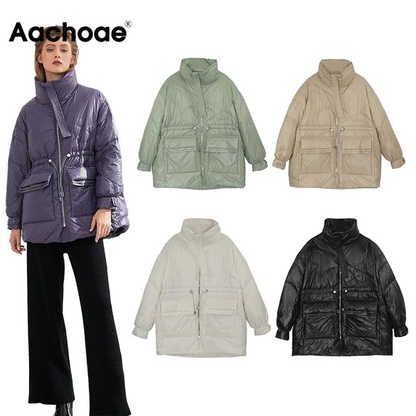 

pure winter lightweight down jacket women thick warm batwing long sleeve loose doudoune pocket ultra light duck down, Black