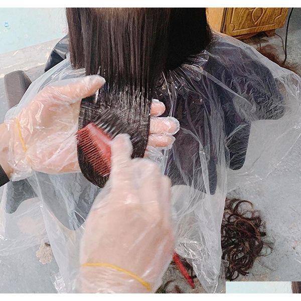 

disposable hair cutting cape salon gown cut salon stylist nylon barber cloth 78x110cm 90x120cm 110x130cm 120x150cm qyloud sweet07